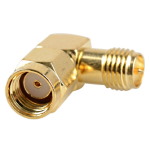 Adapter RP-SMA male - RP-SMA female 90°