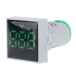Вольтметр щитовий AD16-22FCV (AD16-22FSV) Green 60-500VAC