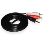 Кабель Аудио 1.5m, 3.5mm(джек)/2xRCA(тюльпан)