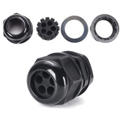 Sealed cable gland MG12A-H2-03B Black