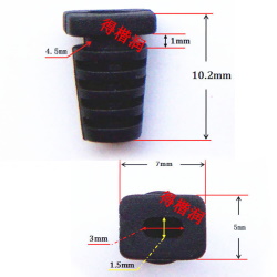 Flexible cable gland XD-24 SR-1530 1.5mm Black