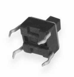 Кнопка тактова TACT 6x6-7.3 квадратний штовхальник