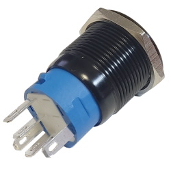 Кнопка антивандальная FT19Q-F11/E червоне підсвічування 12-24v AC/DC