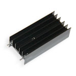 Радіатор алюмінієвий<gtran/> 50*23*16MM TO-220 BLACK (with pins)