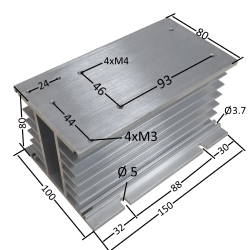  Radiator 150 * 100 * 80 with 220VAC fan