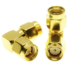 Переходник SMA male - RP-SMA male 90°