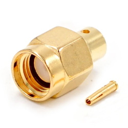 Разъем RP-SMA-JB3 male на кабель RG402