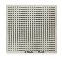 Трафарет BGA универсальный d0,76 s1,27 f22x22
