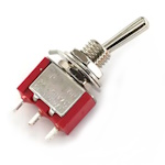 Toggle switch<gtran/> MTS-103 Red ON-OFF-ON 3pin