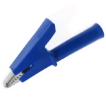 Clip Crocodile L=59mm with 4mm hole J60049 Blue