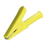 Clip Crocodile  l = 59mm with a hole of 4mm yellow