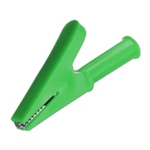 Clip Crocodile  l = 59mm with a hole 4mm green