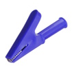 Clip Crocodile  l = 59mm with a hole of 4mm blue